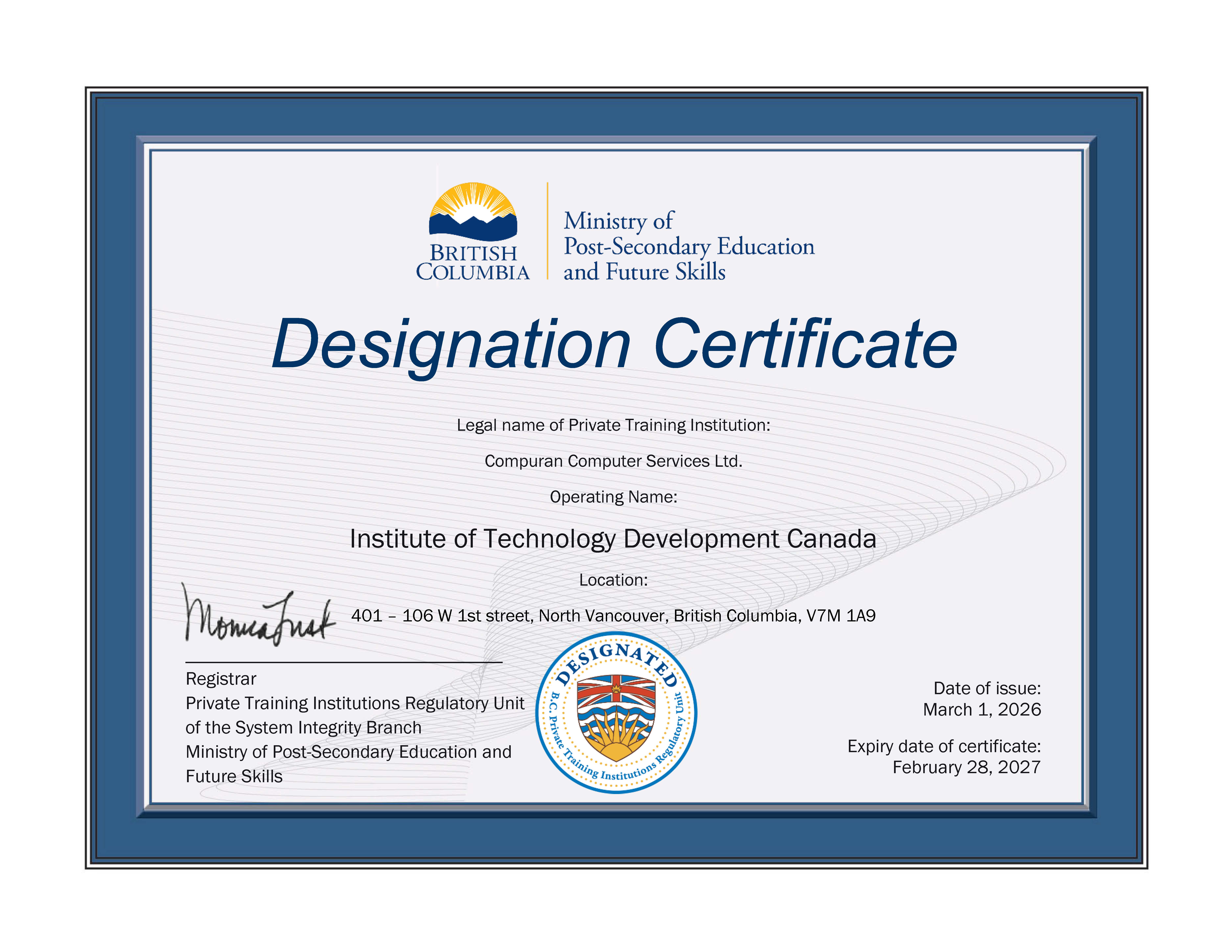 Sohail Gorji, President of ITD Canada