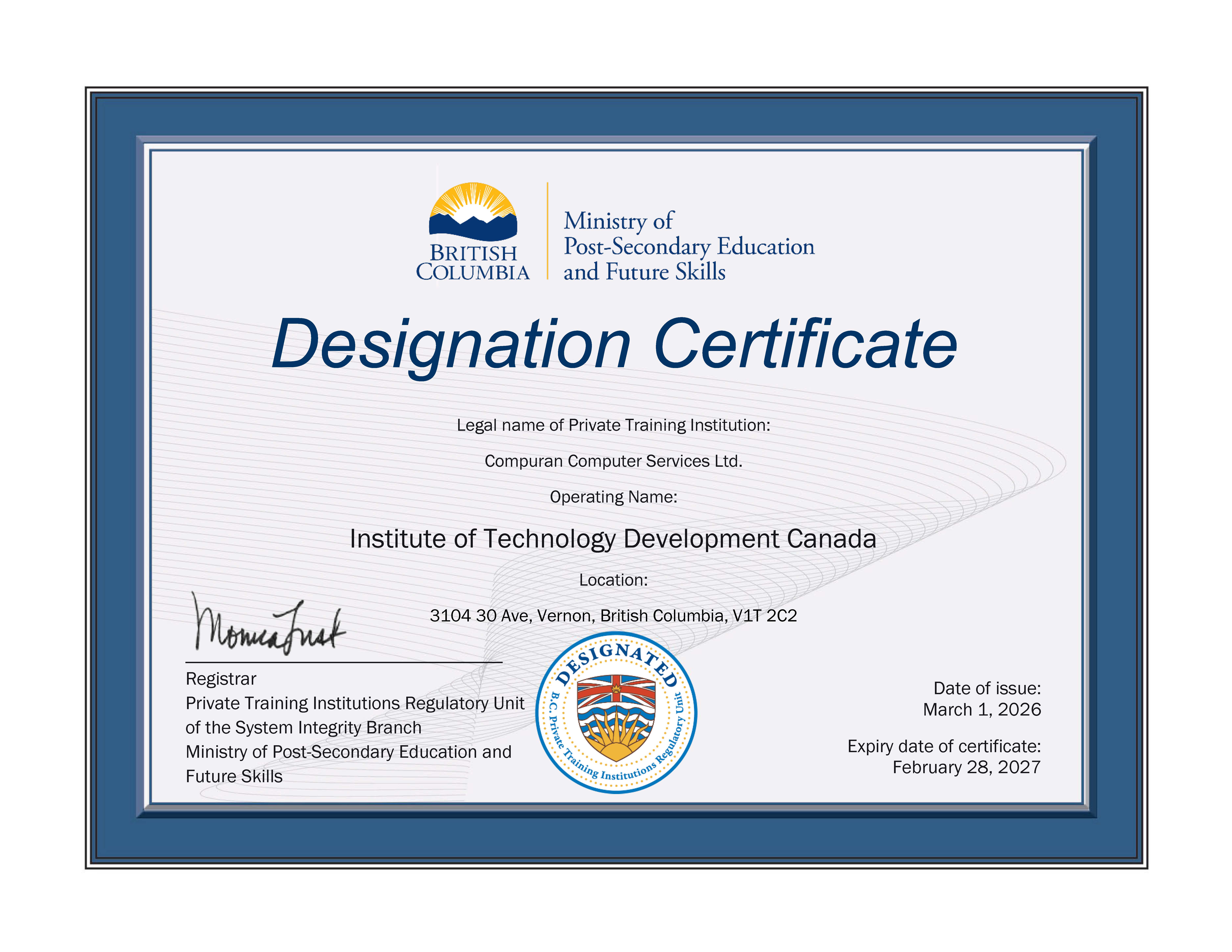 Sohail Gorji, President of ITD Canada