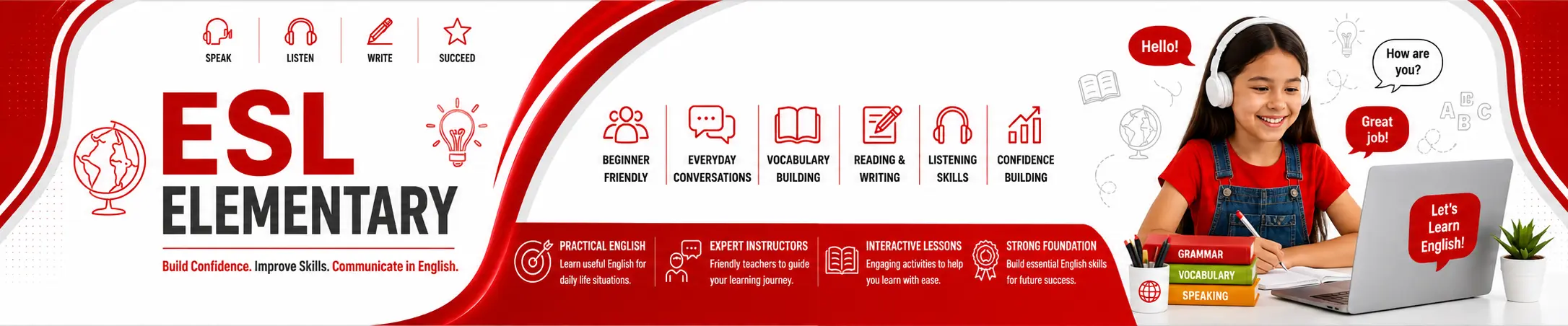 ESL Elementary Banner