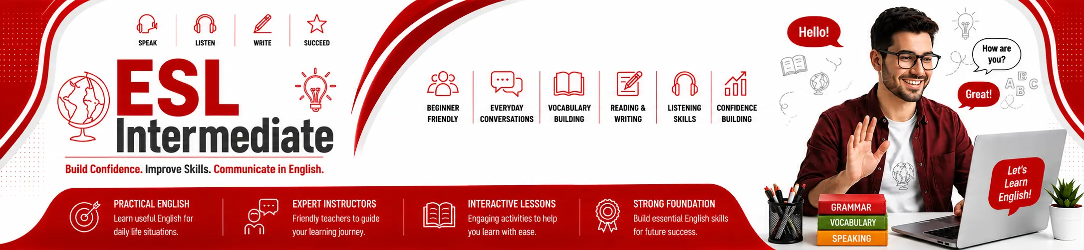 ESL Intermediate Banner