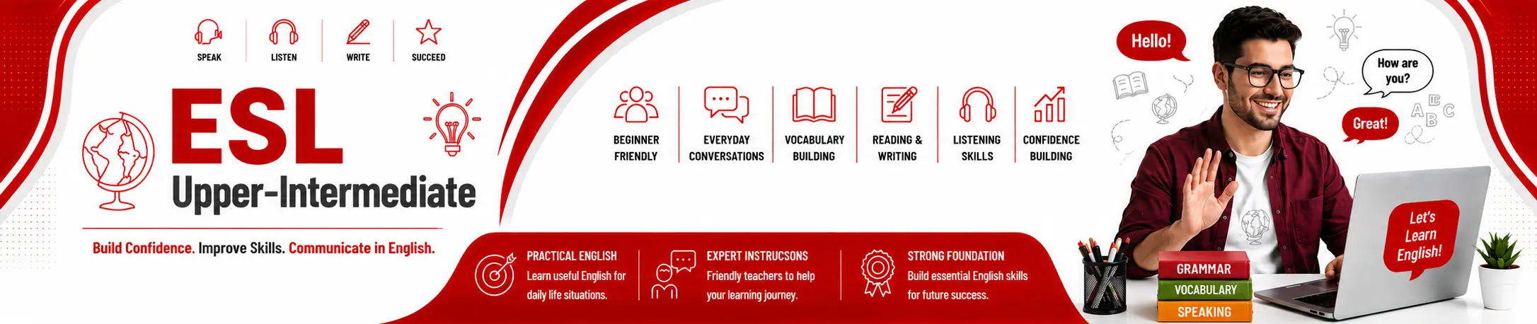 ESL Upper-Intermediate Banner